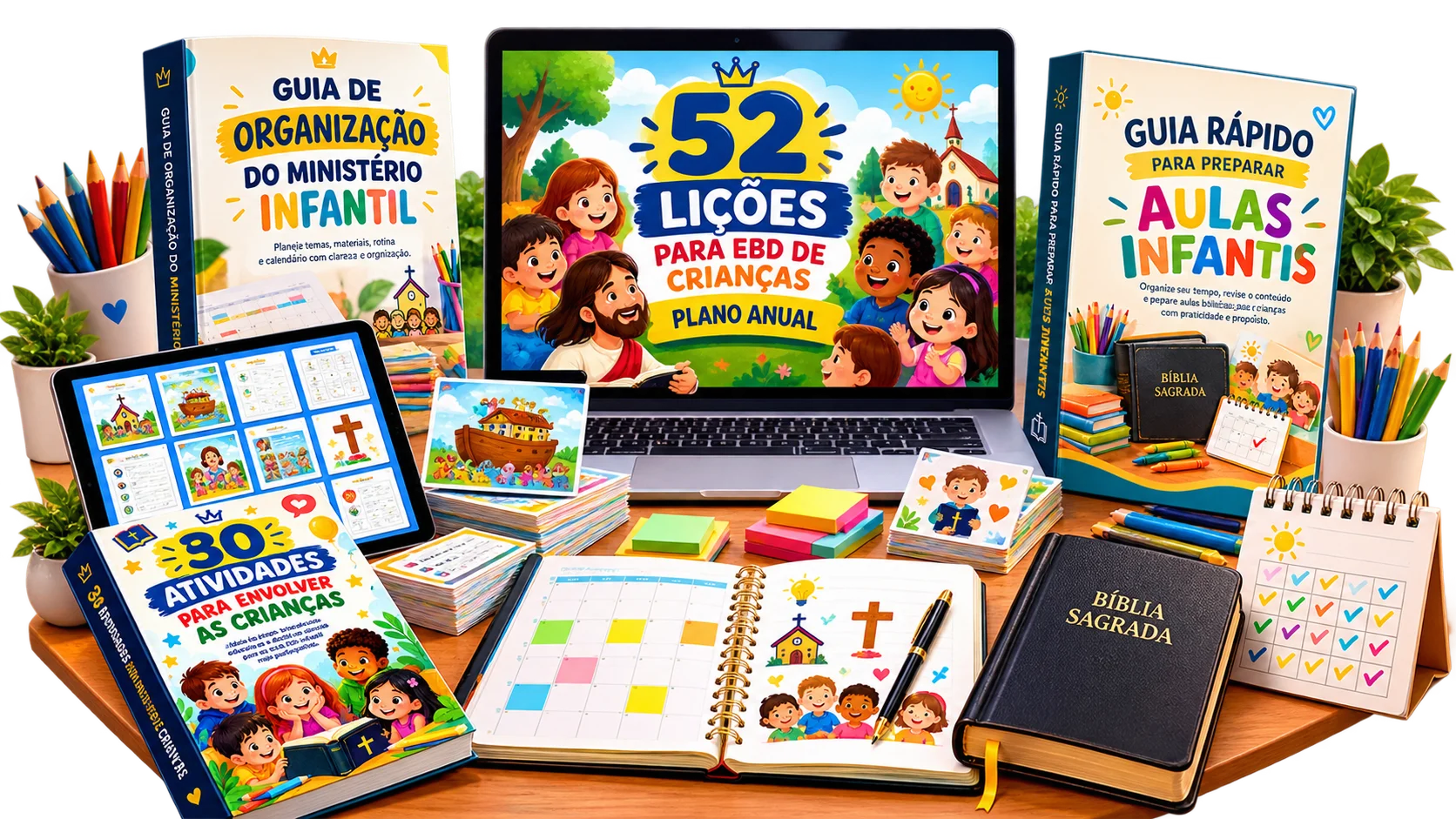 Oferta completa 52 Aulas de EBD para Crianças